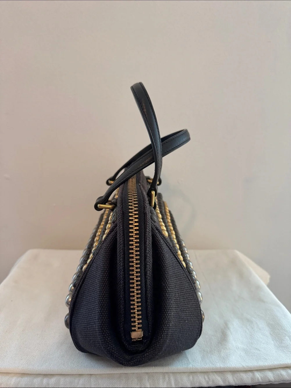 Marc by Marc Jacobs Thunderdome Studded Doctor Bag in Canvas